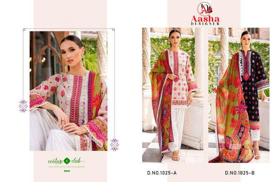 M Prints Vol 7 Aasha Designer Cotton Pakistani Salwar Suits
