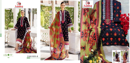 M Prints Vol 7 Aasha Designer Cotton Pakistani Salwar Suits