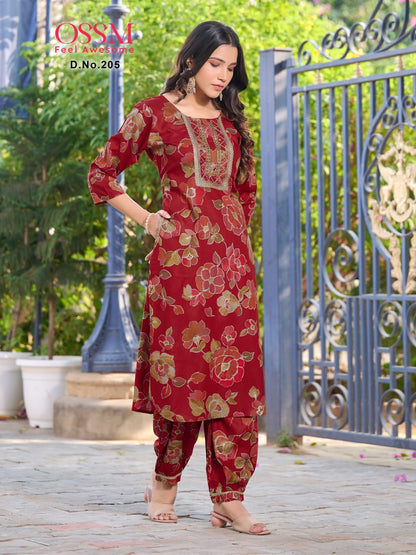 Maahi Vol 2-Afghani Ossm Rayon 16Kg Kurti Bottom Set