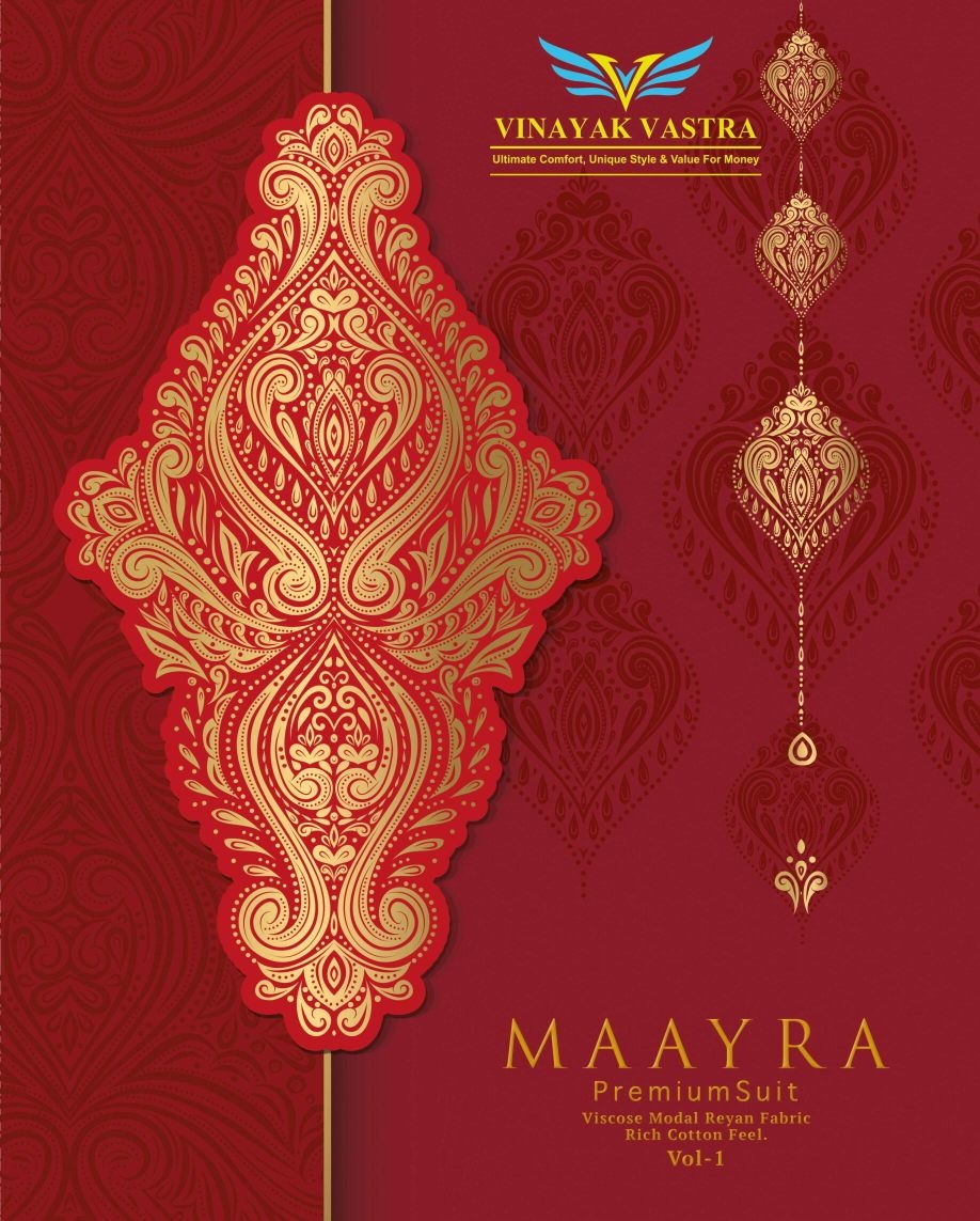 Maayra Vol 1 Vinayak Vastra Rayon Patiyala Style Suits