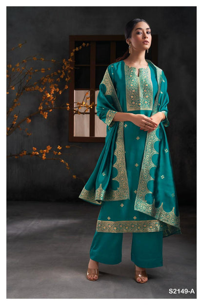 Maclennan 2149 Ganga Silk Plazzo Style Suits