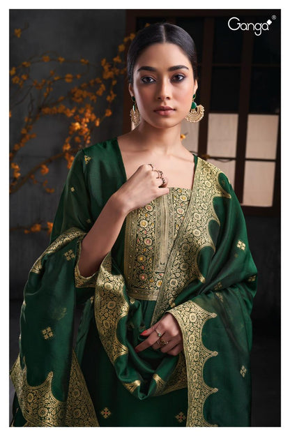 Maclennan 2149 Ganga Silk Plazzo Style Suits