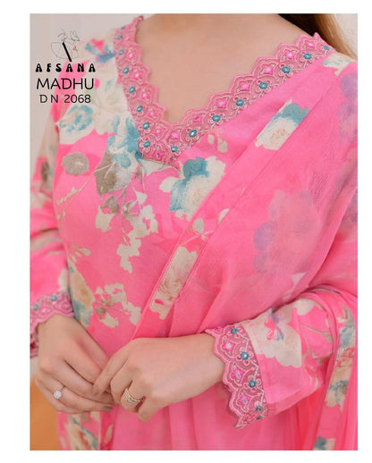 Madhuri Vol 3-2068 Afsana Muslin Readymade Pant Style Suits