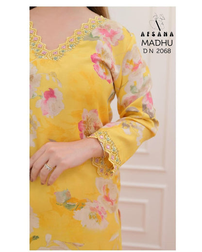 Madhuri Vol 3-2068 Afsana Muslin Readymade Pant Style Suits