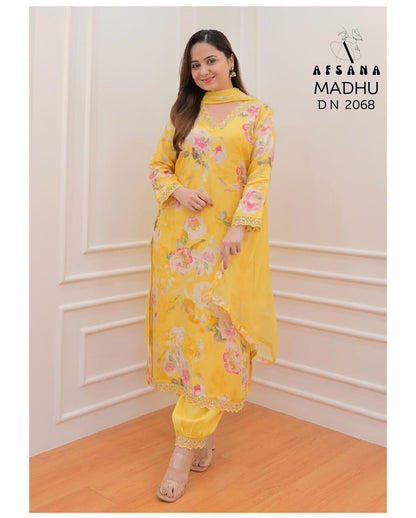 Madhuri Vol 3-2068 Afsana Muslin Readymade Pant Style Suits