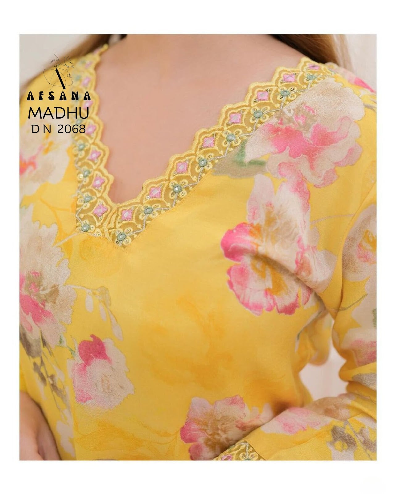 Madhuri Vol 3-2068 Afsana Muslin Readymade Pant Style Suits