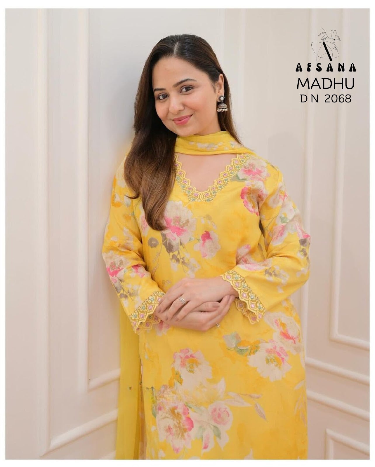 Madhuri Vol 3-2068 Afsana Muslin Readymade Pant Style Suits