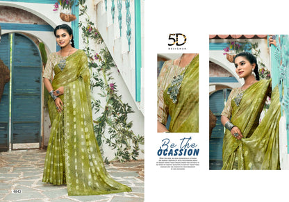 Madhuvan 5D Designer Chiffon Sarees