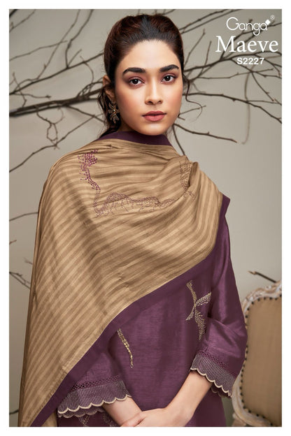 Maeve 2227 Ganga Raw Silk Plazzo Style Suits