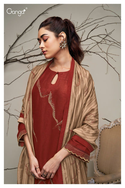 Maeve 2227 Ganga Raw Silk Plazzo Style Suits