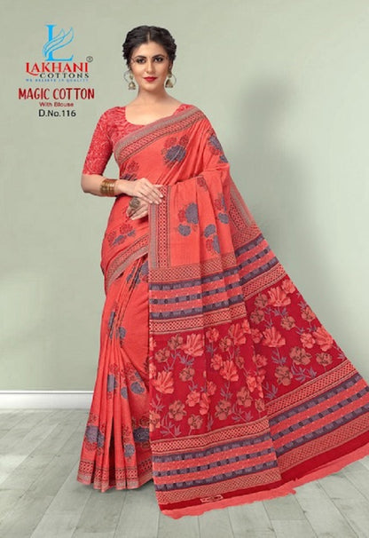 Magic Lakhani Cotton Sarees