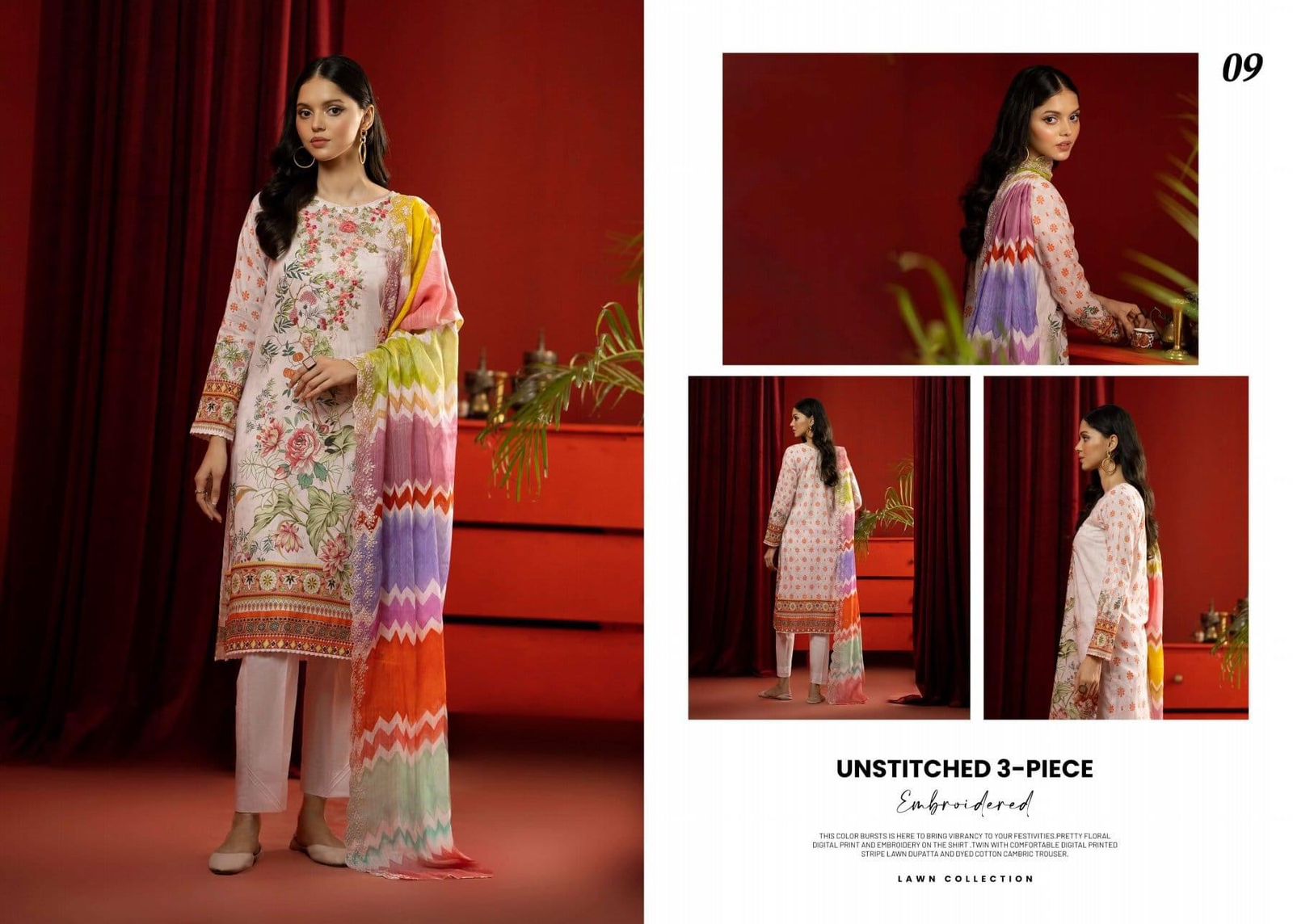 Mahajal Vol 14 Gull Jee Cambric Original Pakistani Suits