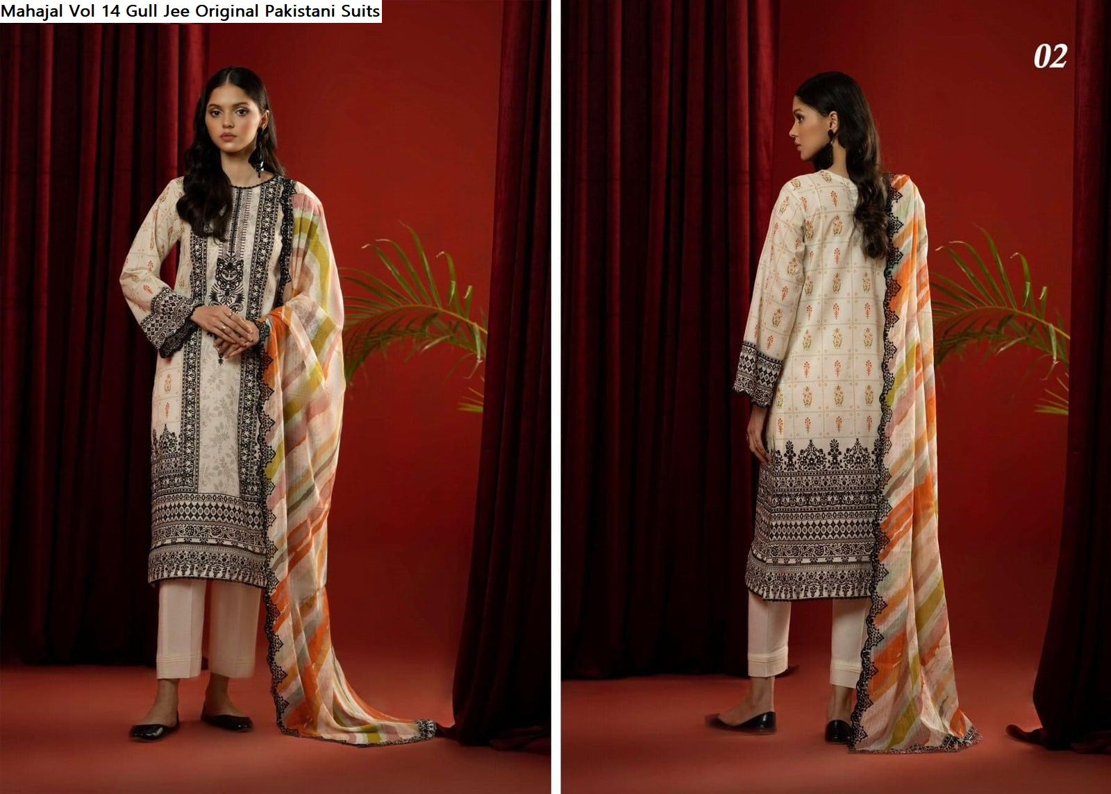 Mahajal Vol 14 Gull Jee Cambric Original Pakistani Suits