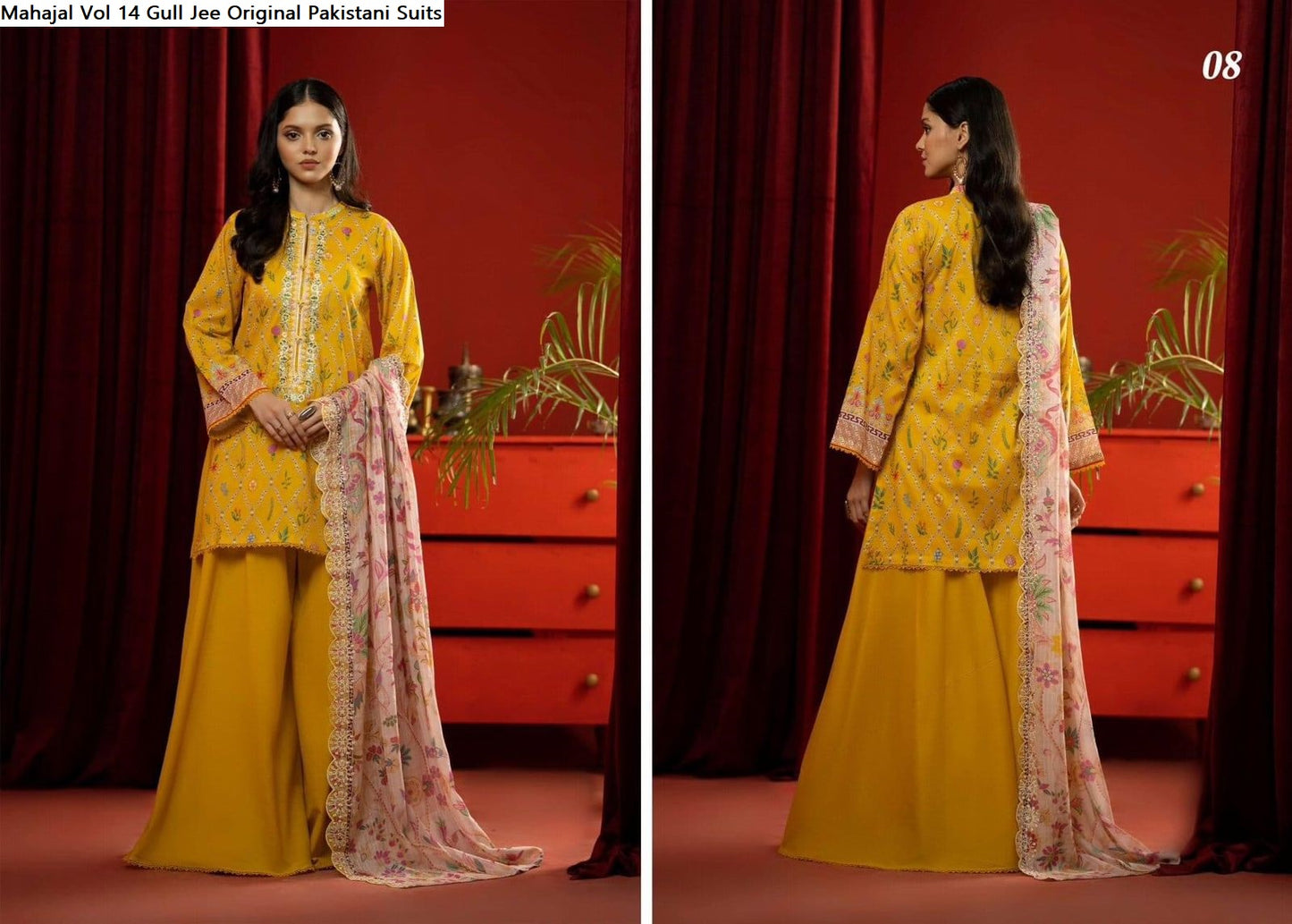 Mahajal Vol 14 Gull Jee Cambric Original Pakistani Suits