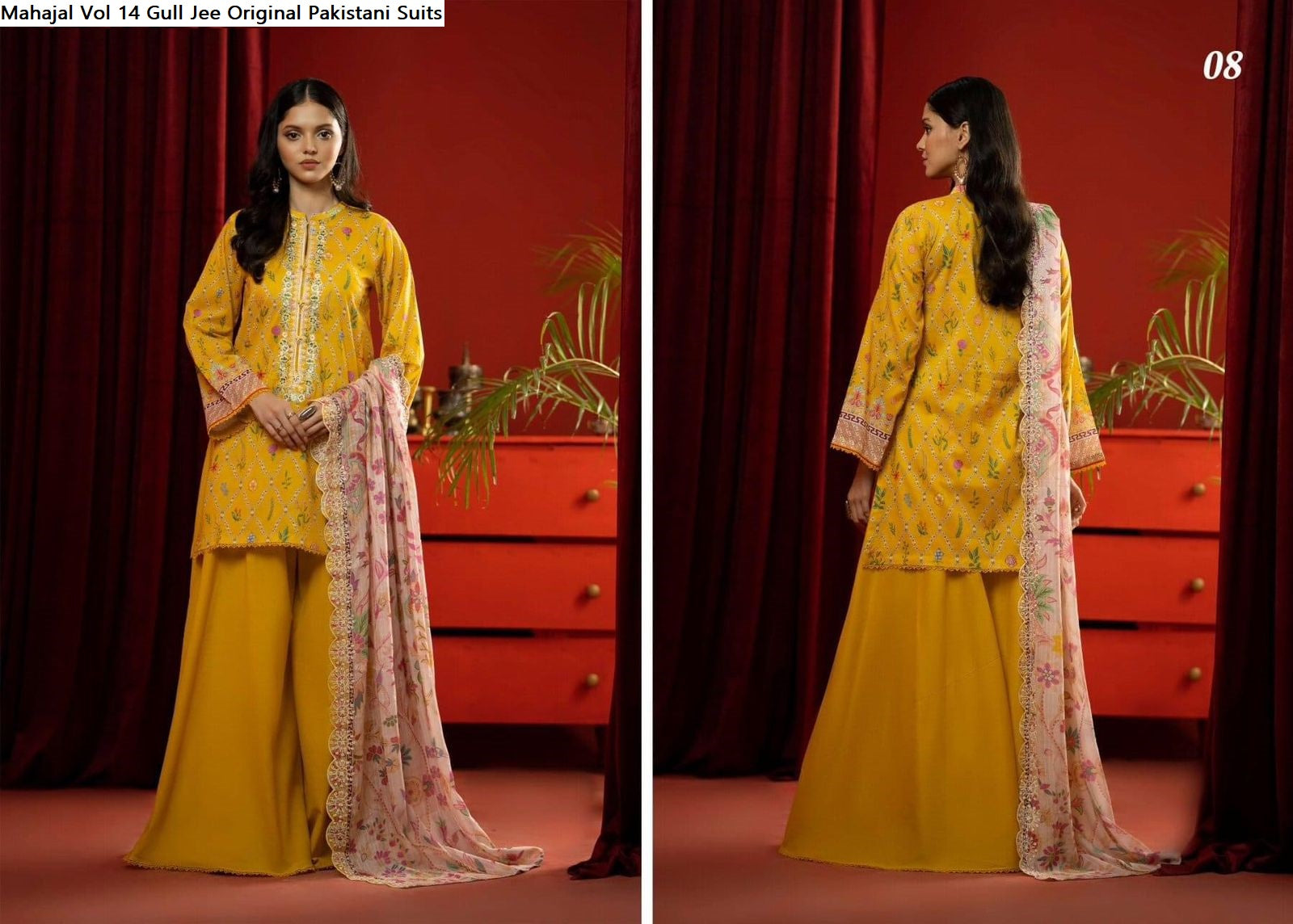 Mahajal Vol 14 Gull Jee Cambric Original Pakistani Suits