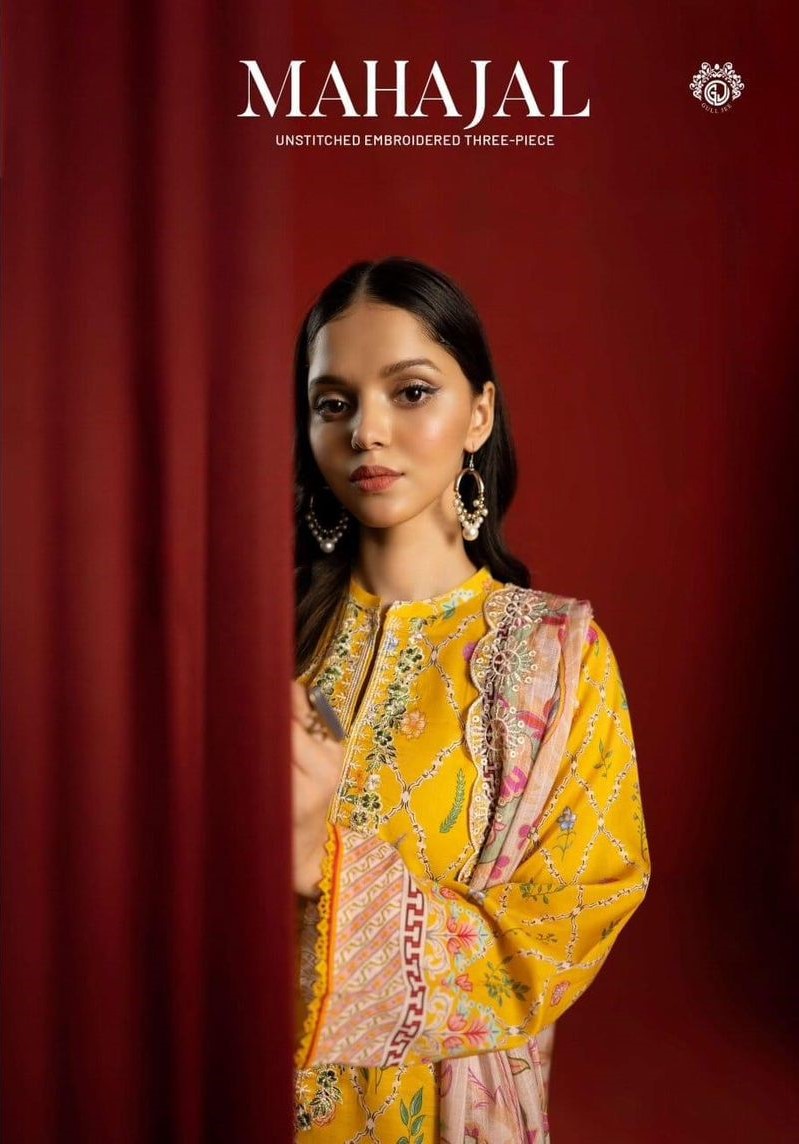 Mahajal Vol 14 Gull Jee Cambric Original Pakistani Suits