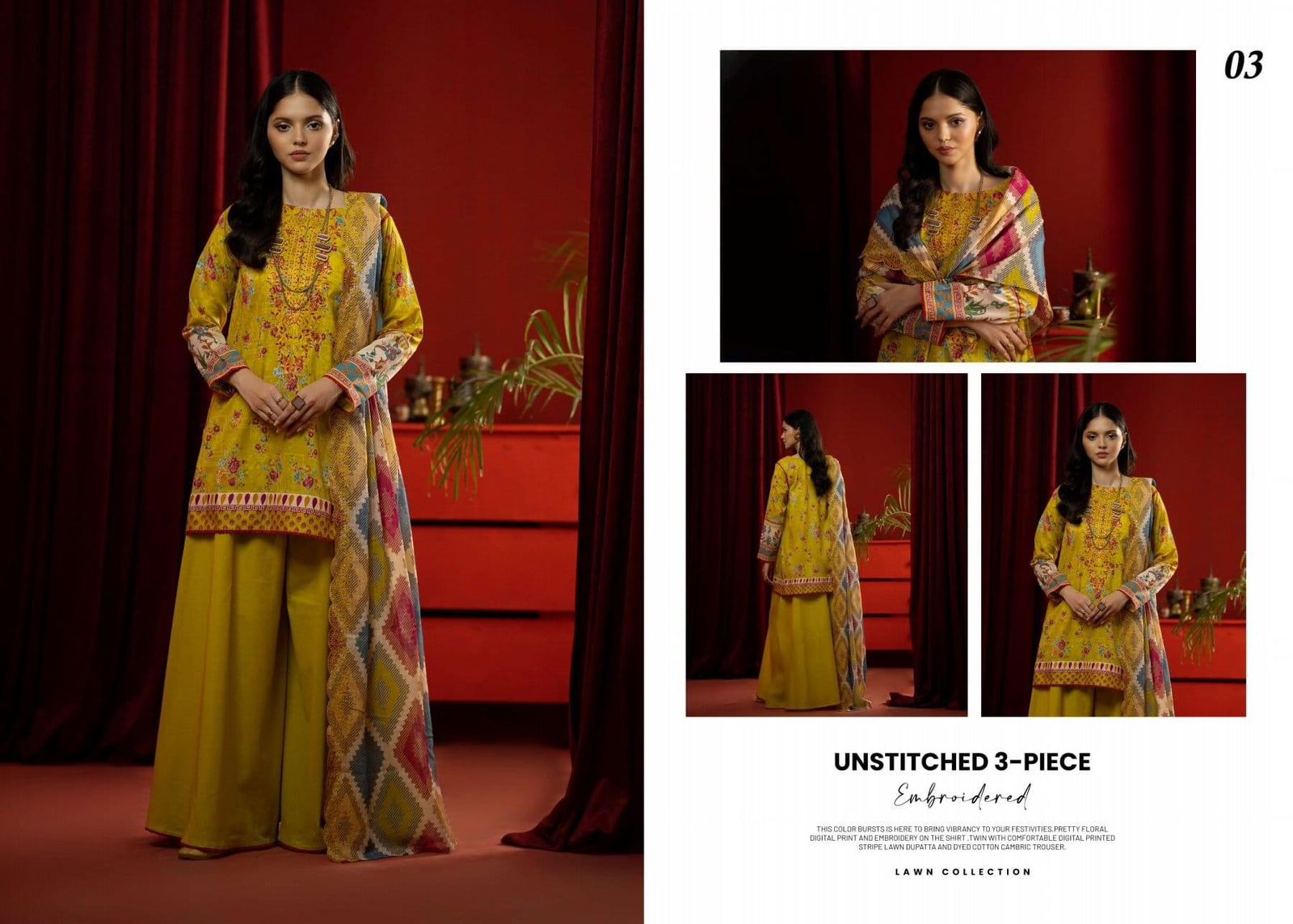 Mahajal Vol 14 Gull Jee Cambric Original Pakistani Suits