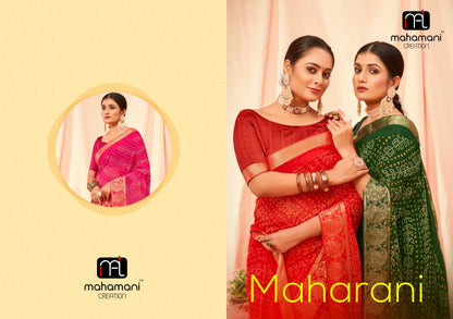Maharani Mahamani Creation Georgette Sarees
