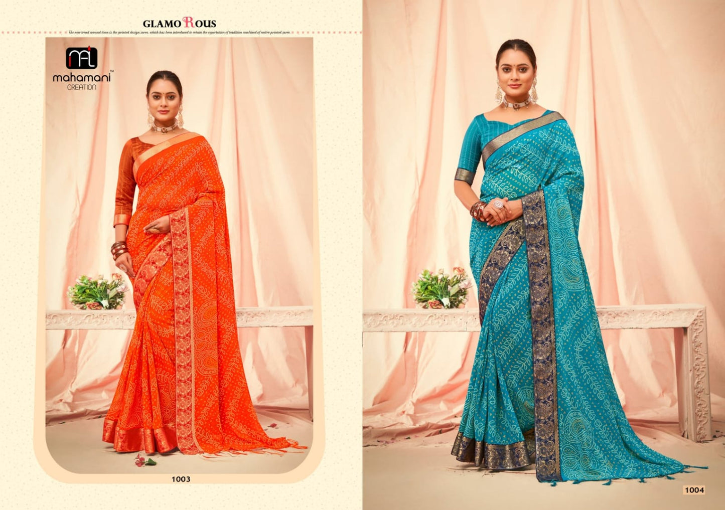 Maharani Mahamani Creation Georgette Sarees