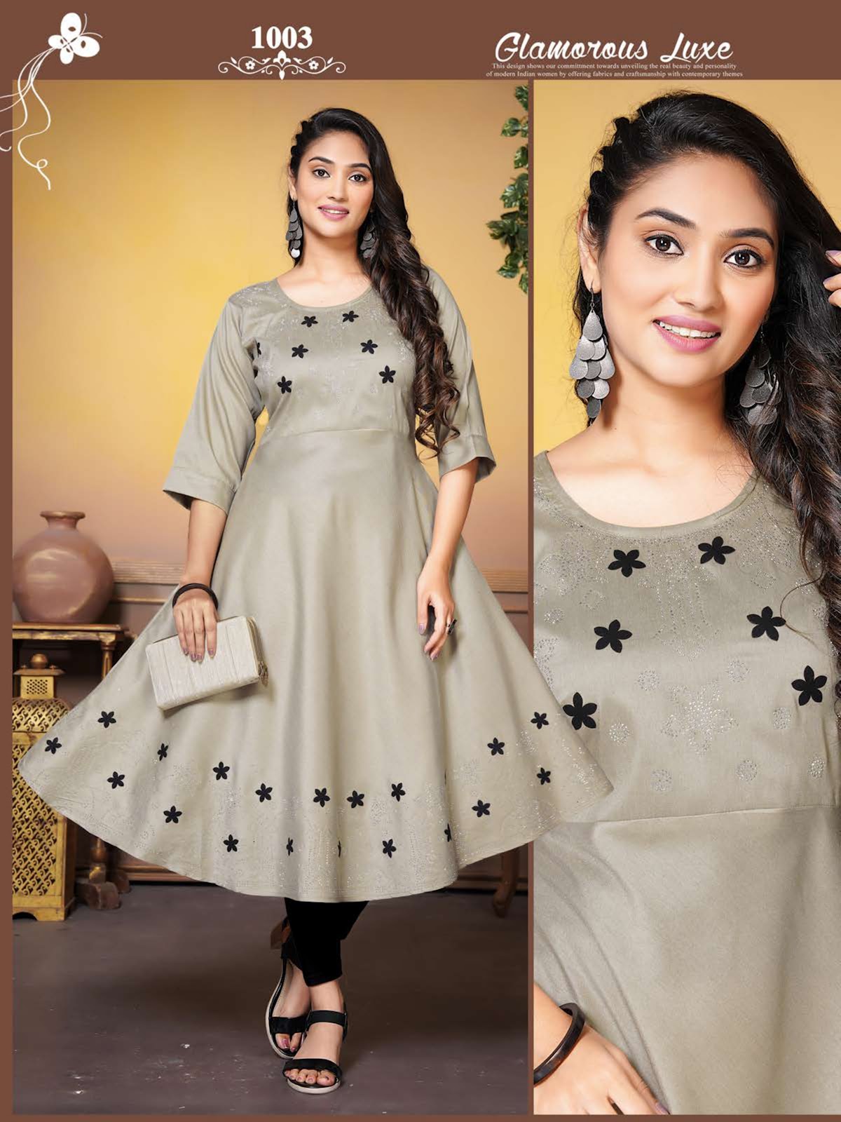 Maheen Vol 1 Kavinay Silk Anarkali Kurtis