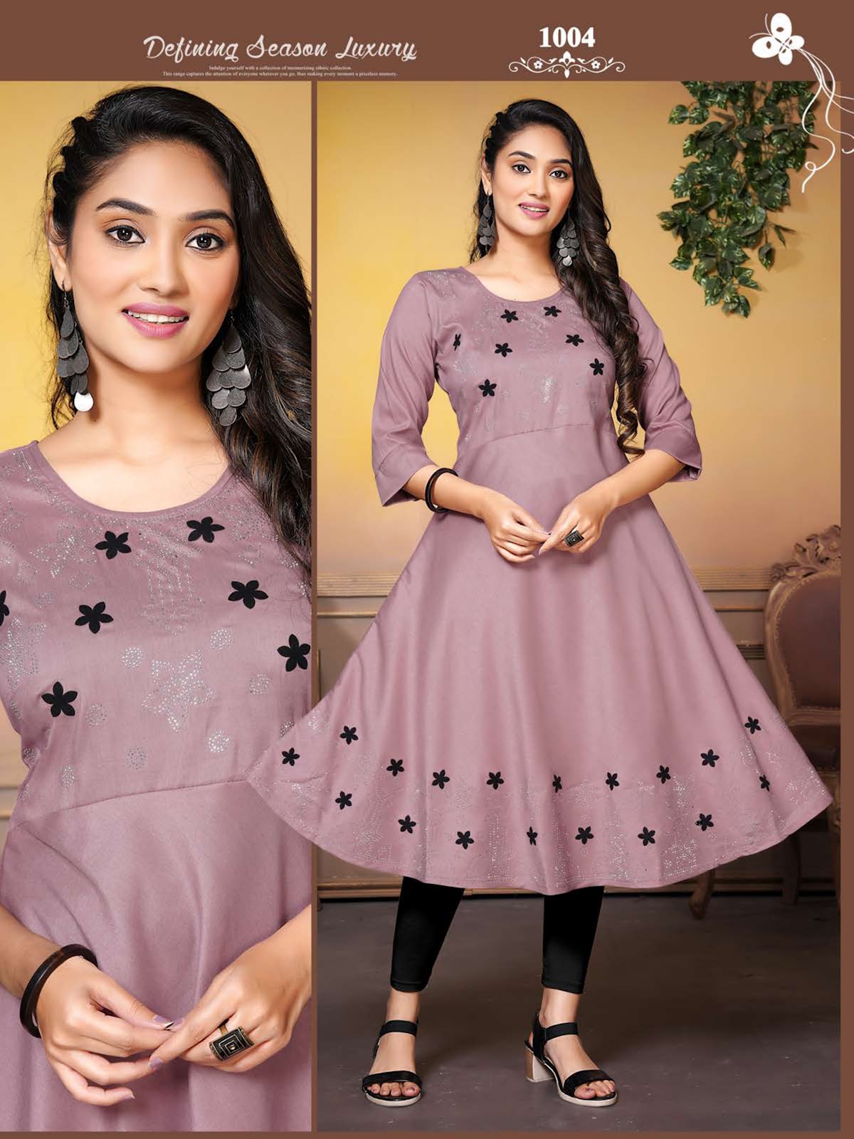 Maheen Vol 1 Kavinay Silk Anarkali Kurtis