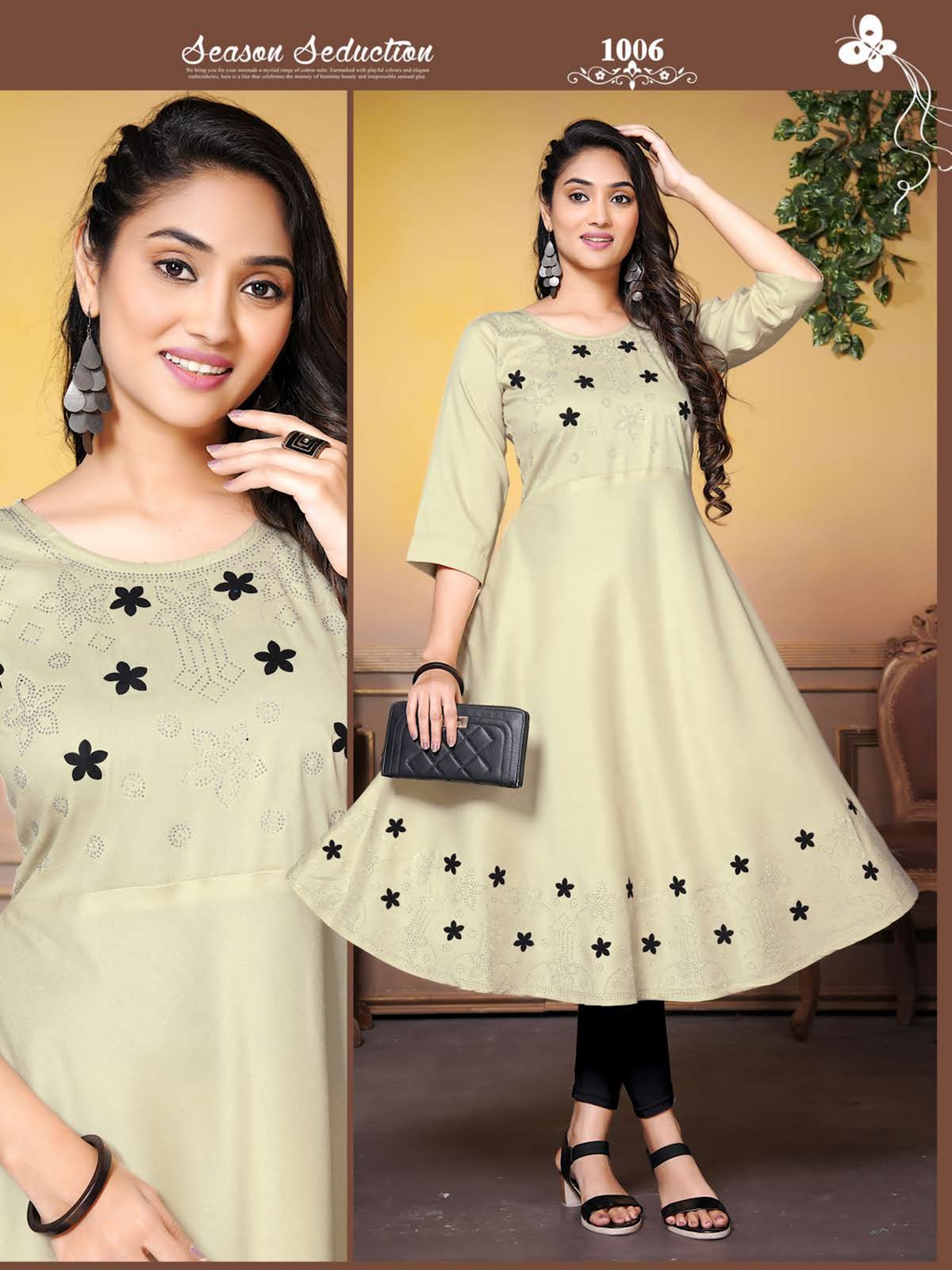 Maheen Vol 1 Kavinay Silk Anarkali Kurtis
