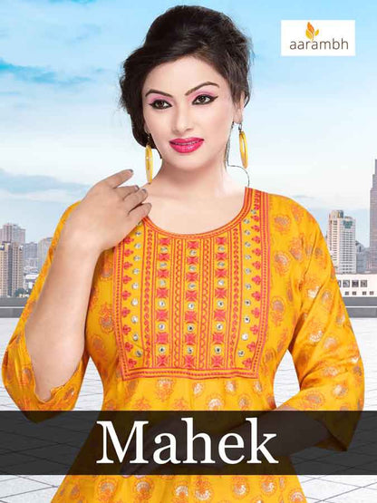 Mahek Aarambh Rayon/Cotton Anarkali Kurtis