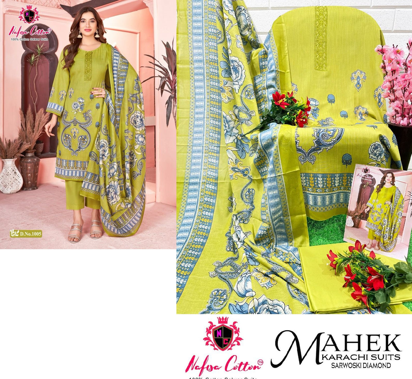 Mahek Nafisa Cotton Soft Cotton Karachi Salwar Suits