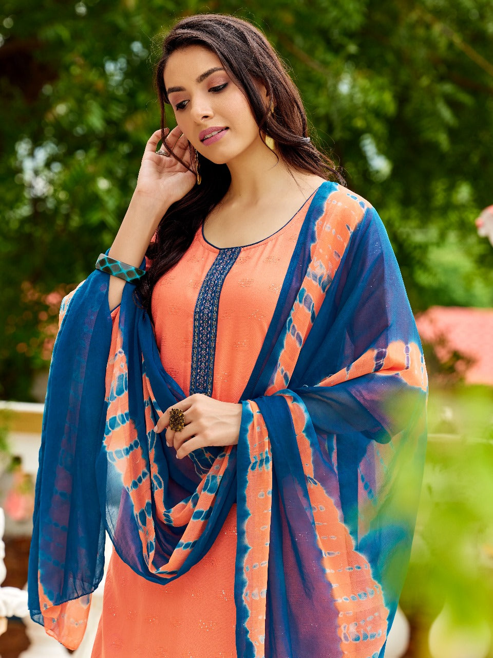 Mahek Paavi Rayon Readymade Skirt Style Suits