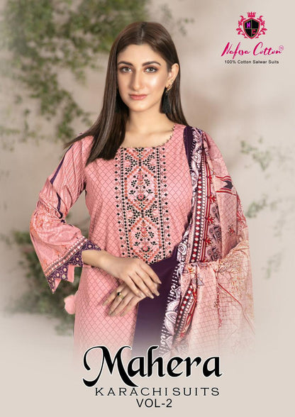 Mahera Vol 2 Nafisa Cotton Karachi Salwar Suits