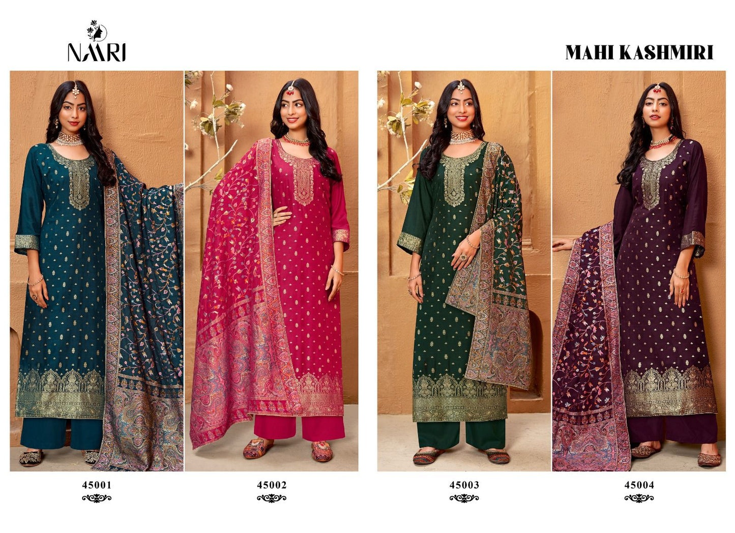 Mahi Kashmiri Naari Muslin Plazzo Style Suits