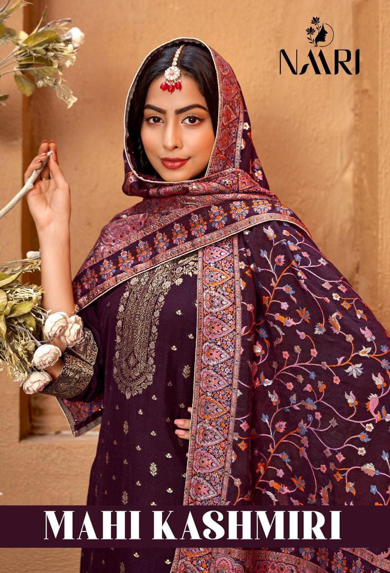 Mahi Kashmiri Naari Muslin Plazzo Style Suits