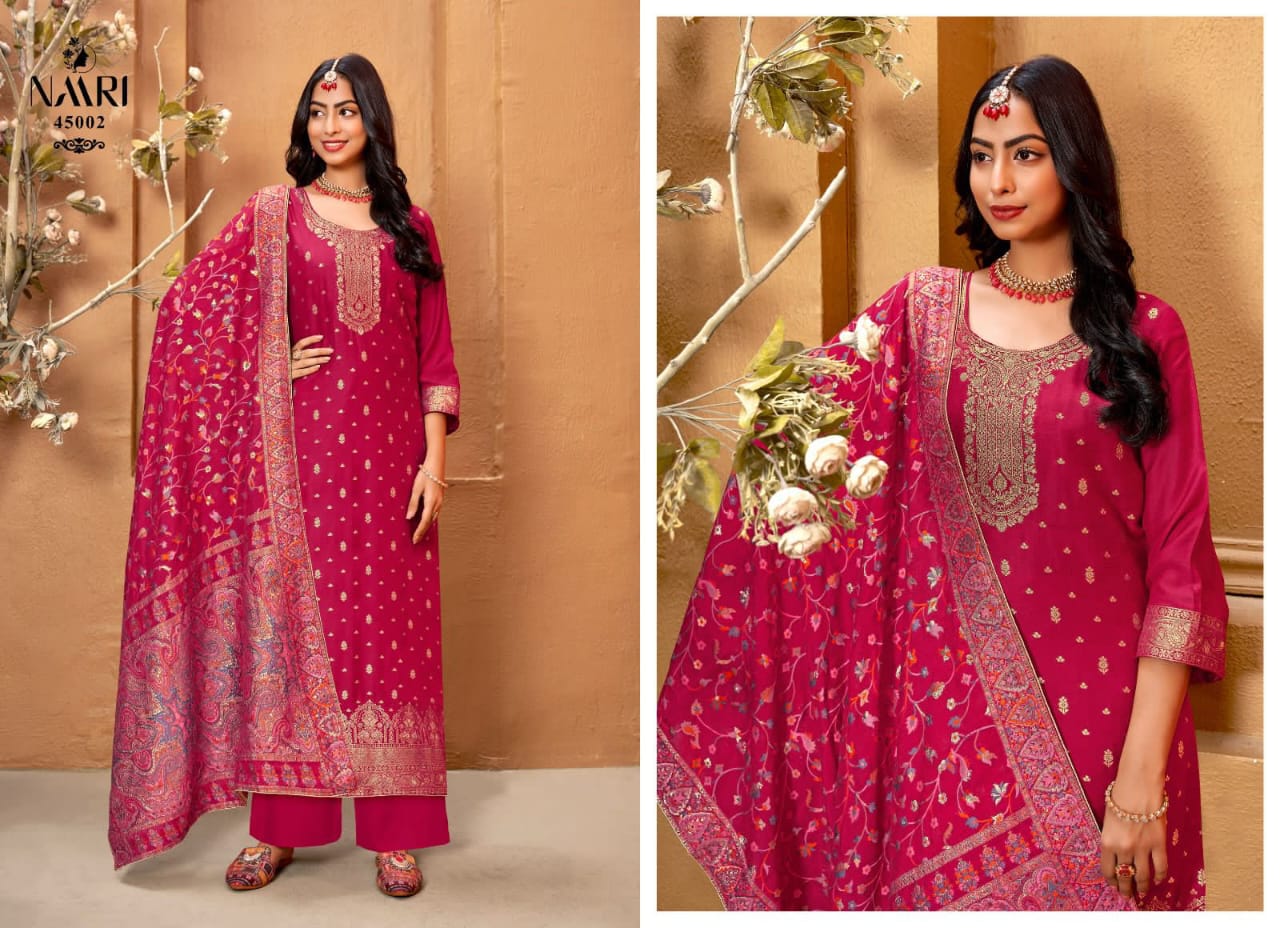 Mahi Kashmiri Naari Muslin Plazzo Style Suits