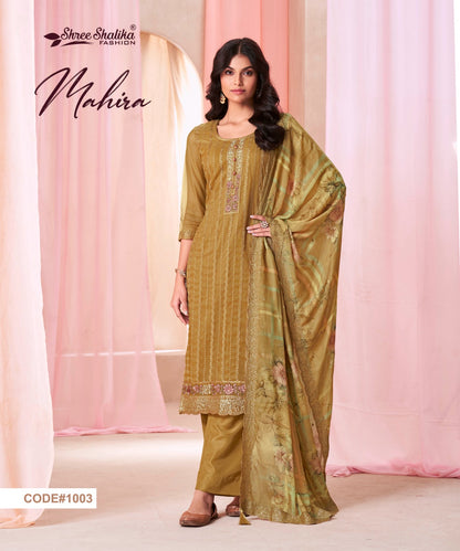 Mahira Shree Shalika Fashion Soft Organza Pant Style Suits