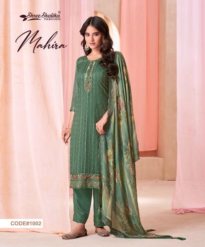 Mahira Shree Shalika Fashion Soft Organza Pant Style Suits