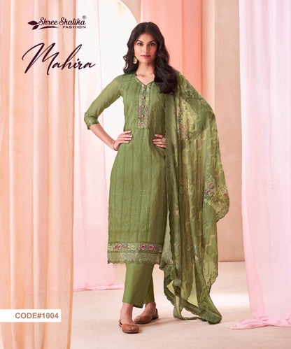 Mahira Shree Shalika Fashion Soft Organza Pant Style Suits