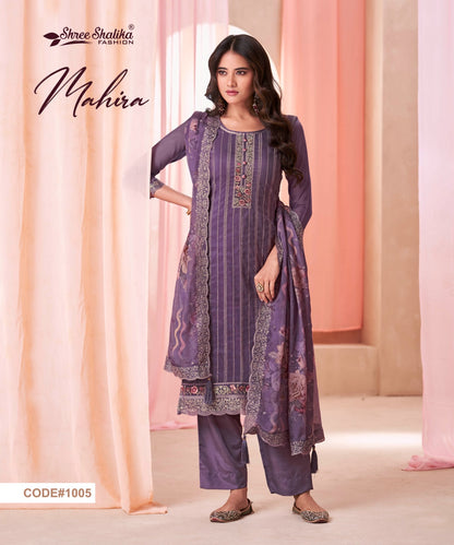 Mahira Shree Shalika Fashion Soft Organza Pant Style Suits