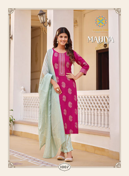 Mahiya Vol 1 Passion Tree Rayon Readymade Pant Style Suits