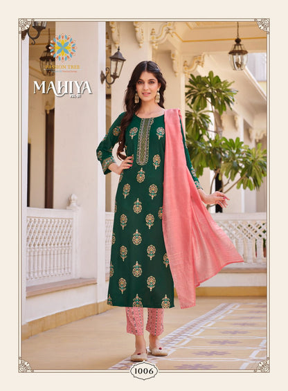 Mahiya Vol 1 Passion Tree Rayon Readymade Pant Style Suits