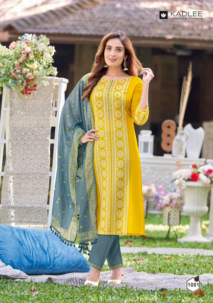 Malhar Kadlee Rayon Readymade Pant Style Suits