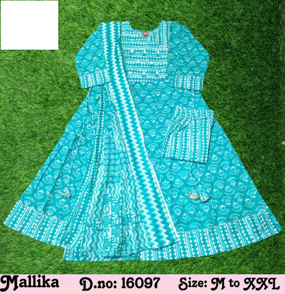 Mallika Zoya Cotton Readymade Pant Style Suits