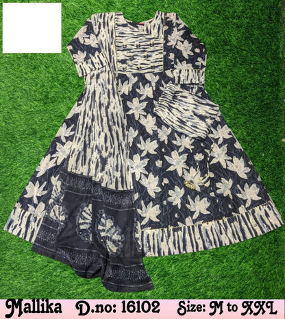 Mallika Zoya Cotton Readymade Pant Style Suits