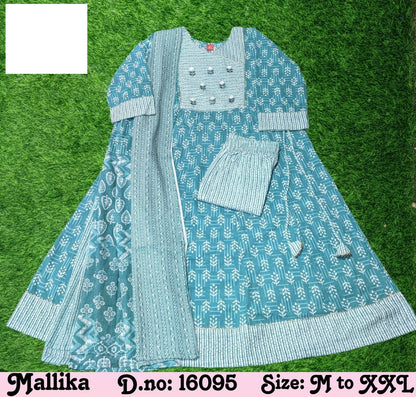 Mallika Zoya Cotton Readymade Pant Style Suits