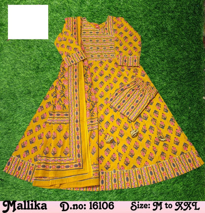 Mallika Zoya Cotton Readymade Pant Style Suits