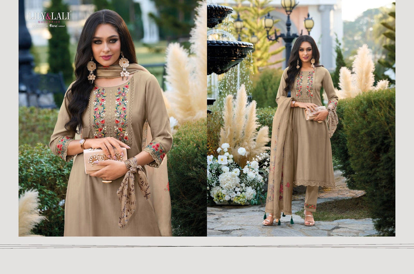 Malvika Lily Lali Viscose Readymade Pant Style Suits