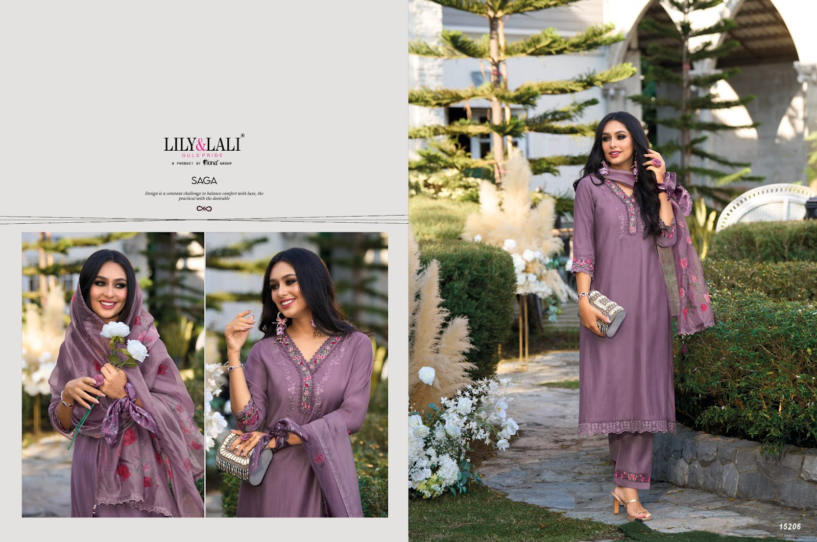 Malvika Lily Lali Viscose Readymade Pant Style Suits
