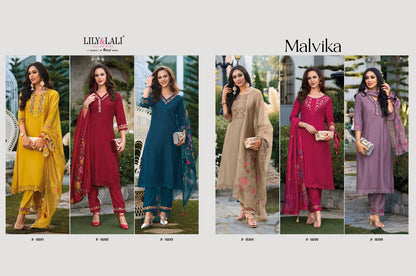 Malvika Lily Lali Viscose Readymade Pant Style Suits