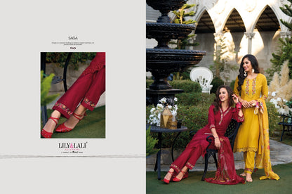 Malvika Lily Lali Viscose Readymade Pant Style Suits