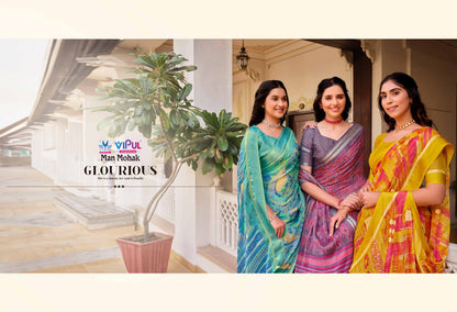 Man Mohak Vipul Chiffon Sarees