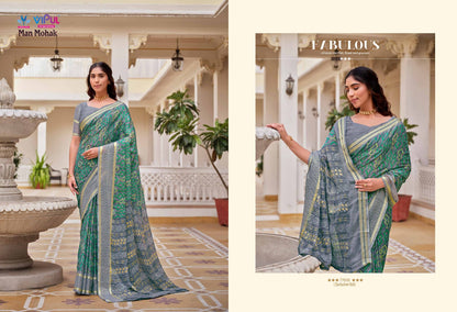 Man Mohak Vipul Chiffon Sarees